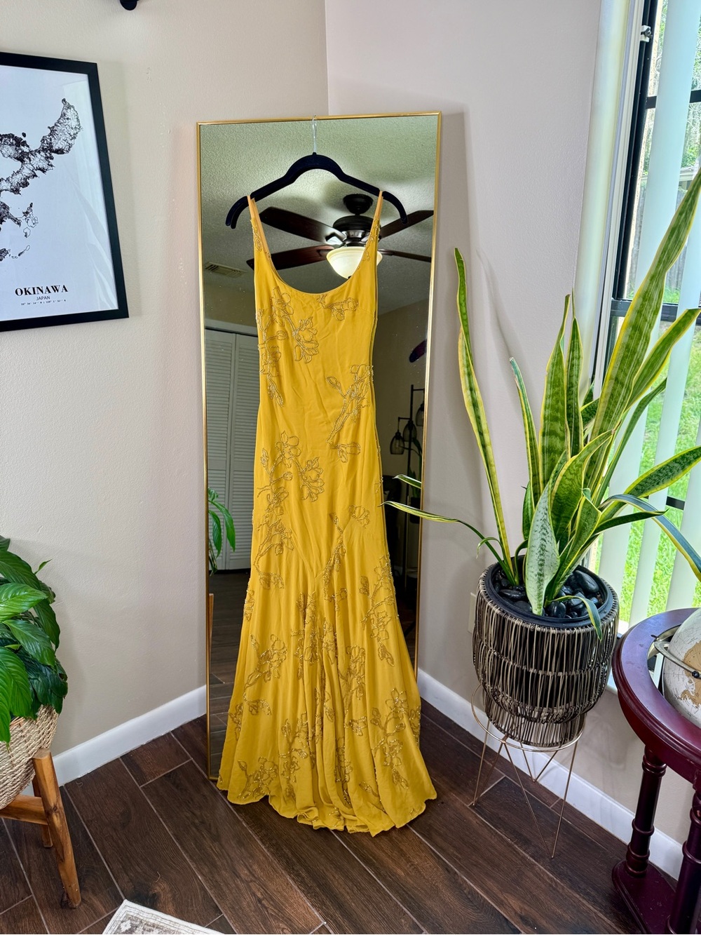 HOUSE OF CB 'Rosalia' Gold Embellished Hand Beaded Maxi Dress NWOT - Picture 8 of 10